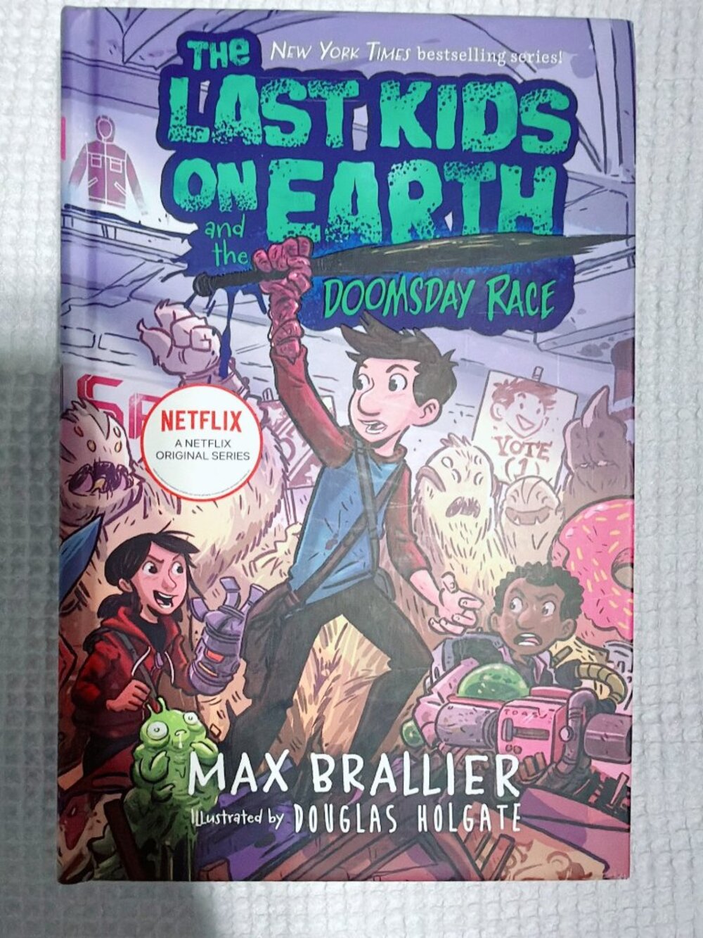 The Last Kids on Earth and the Doomsday Race Hardcover Book Max Brallier